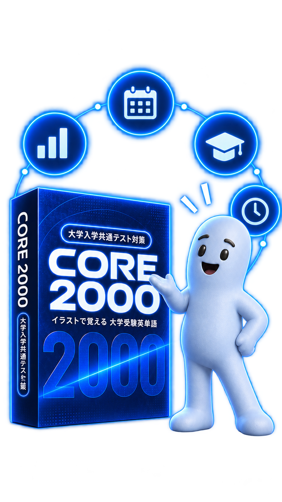 英単語CORE2000の教材とNubi